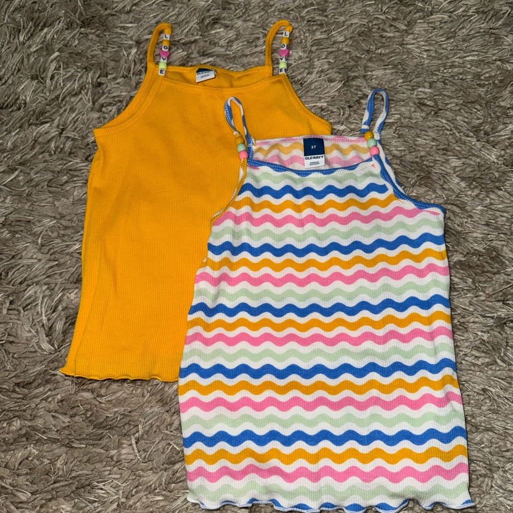 Old navy toddler girl tank tops!